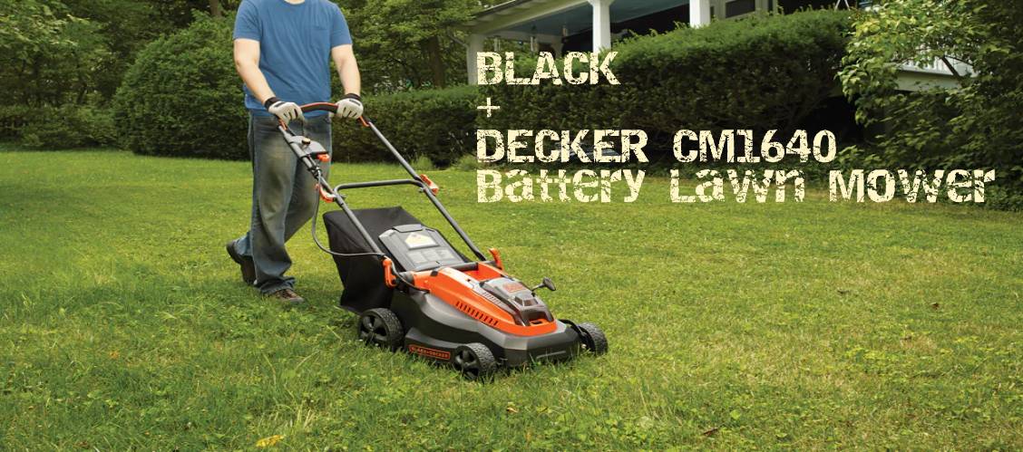 BLACK + DECKER CM1640 Battery lawn mower