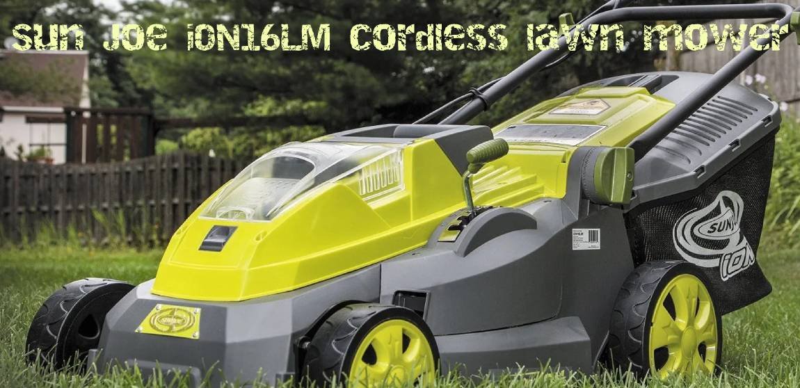 Sun Joe iON16LM cordless lawn mower