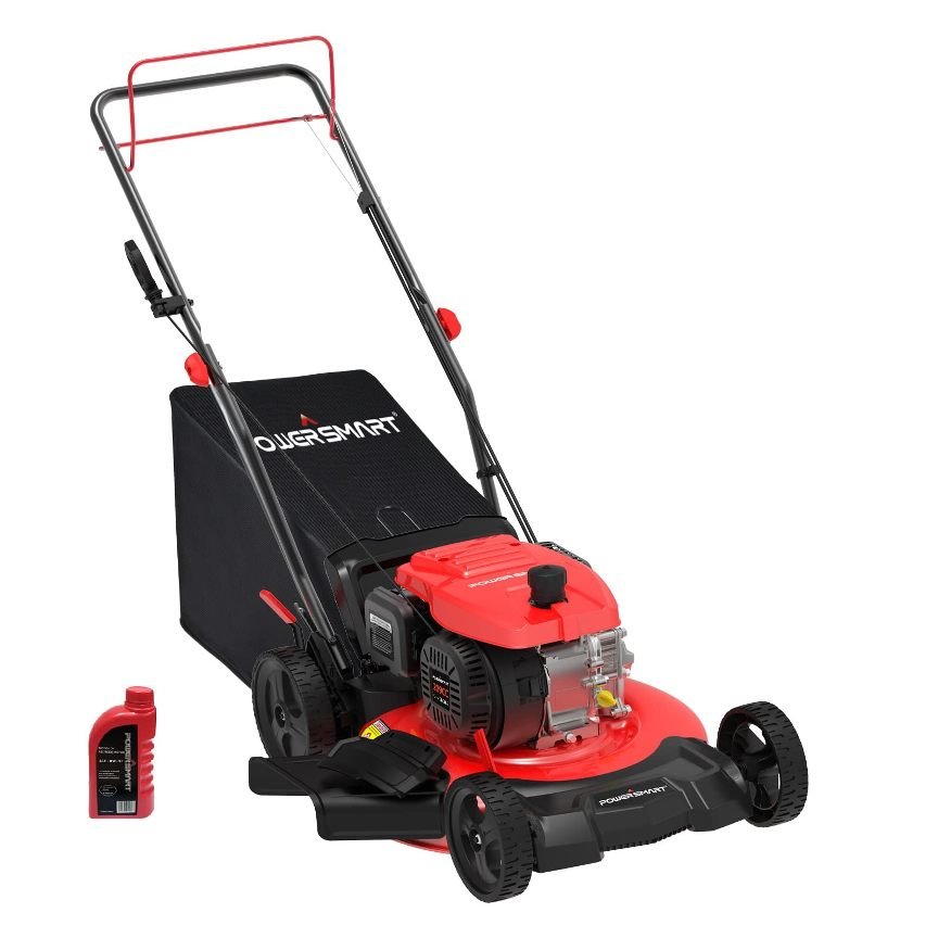 PowerSmart 21-inch 2-in-1 Gas Powered Push Lawn Mower with 170cc Engine