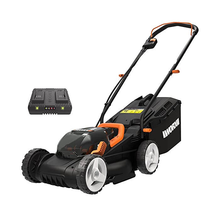 Makita DLM380PM2 - 4 Ah battery electric lawn mower