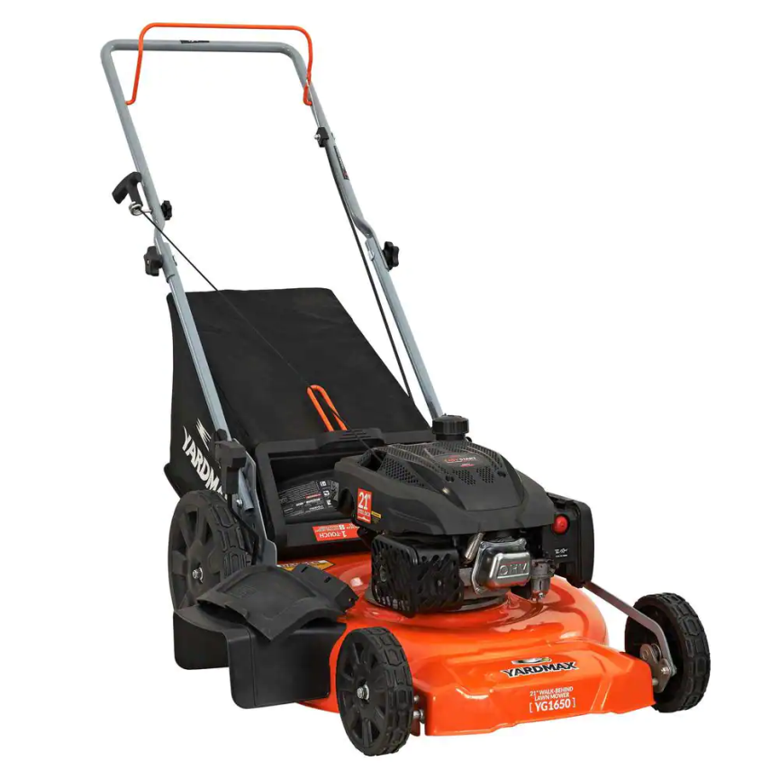 YARDMAX 21 in. 170cc 3-in-1 Gas Walk Behind Push Lawn Mower