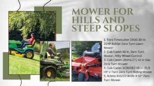 5 Best Zero Turn Mower For Hills And Steep Slopes