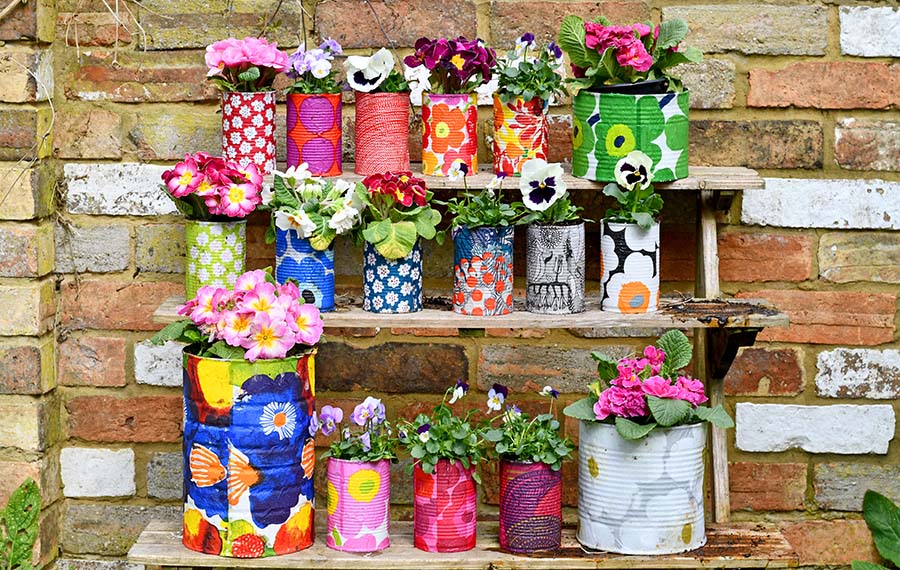 Upcycled Tin Can Planter